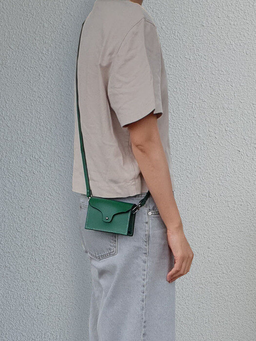 Leather Mini Bag _Forest