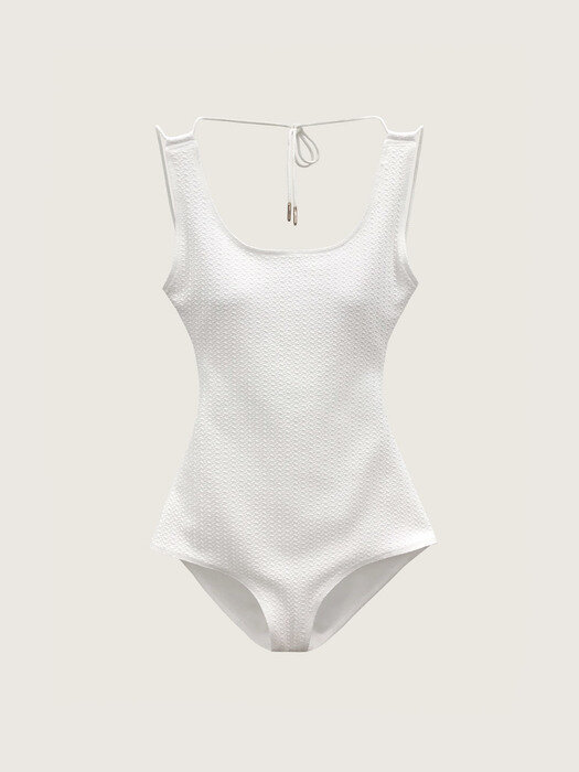 Tium One-Piece Swimsuit_White