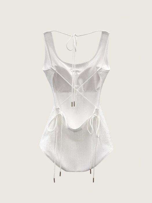 Tium One-Piece Swimsuit_White
