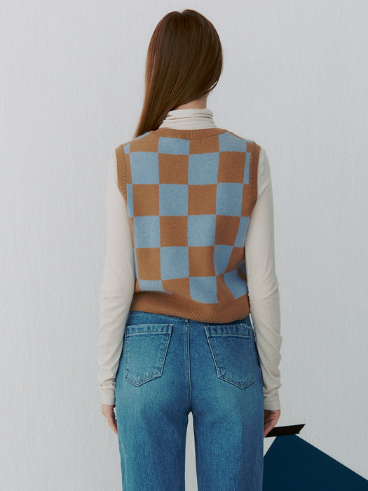 Checker Board Vest