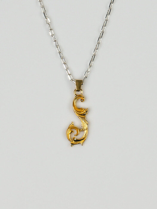 Baroque Frame Necklace#1_GOLD