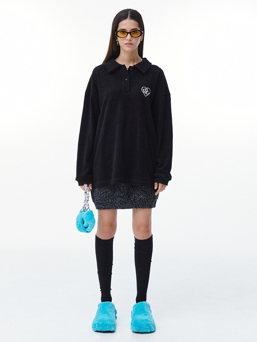 Bokashi Knit Short Skirt (Bokashi Black)