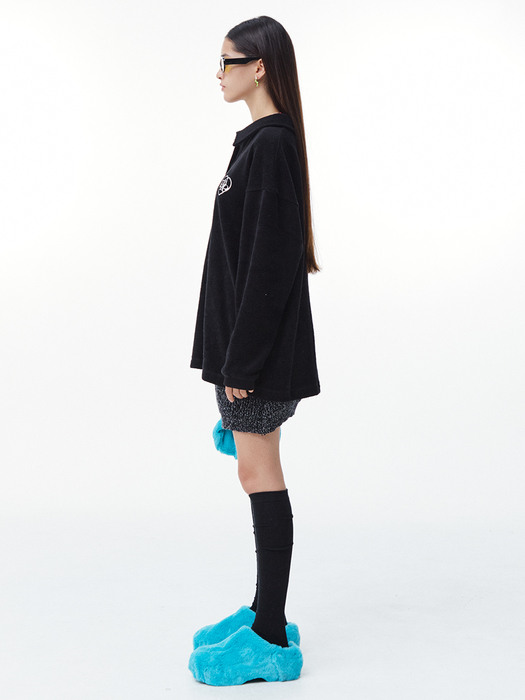 Bokashi Knit Short Skirt (Bokashi Black)