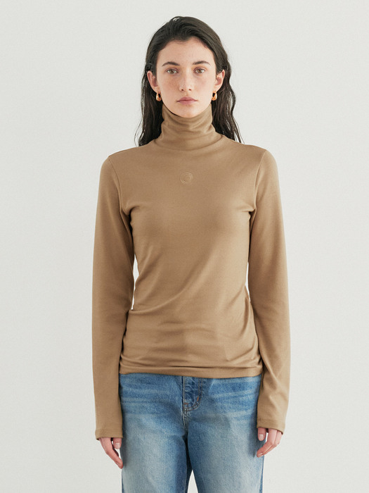 Turtle Cut-out Riversible Top_Beige