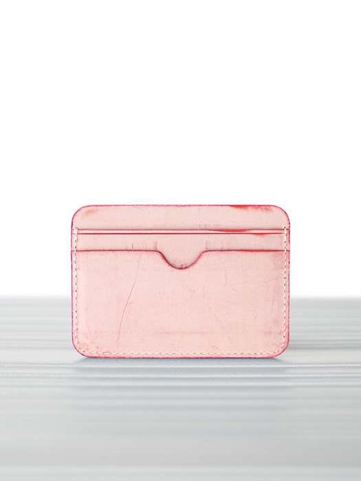 Italian Vegetable Pebble Card Wallet  Wax Red(이탈리안 베지터블 페블 카드지갑 왁스 레드)