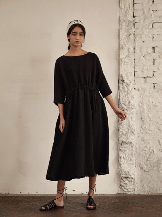 [Linen100%] Maxi Long Dresses