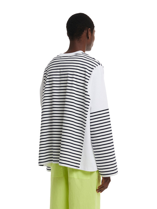 Striped long sleeves T-Shirt_WHITE