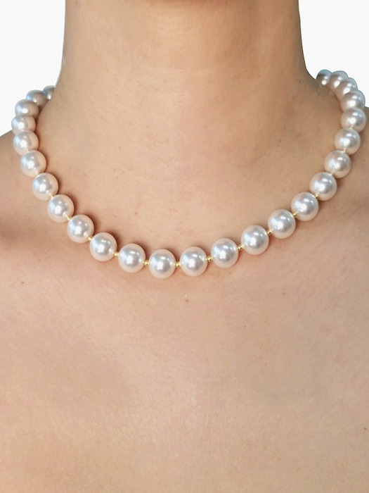 Grande Anagram Pearl Necklace[92.5Silver]
