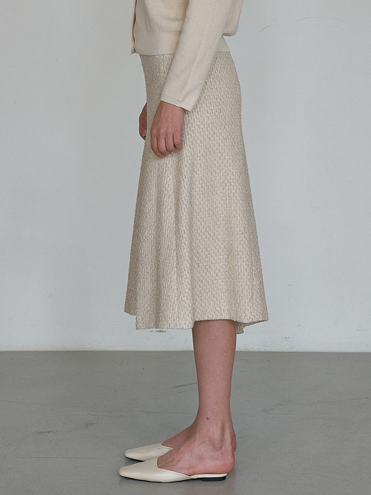 Tweed unbalance skirt [LMBASK105]