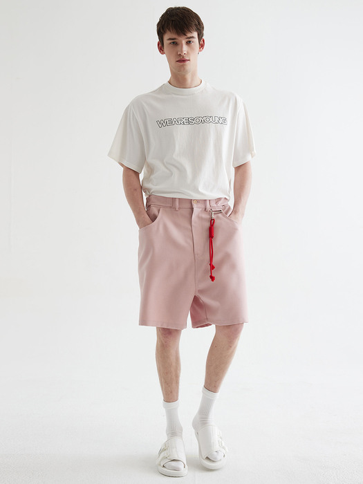 [UNISEX] Hybird Connected Shorts Light Pink