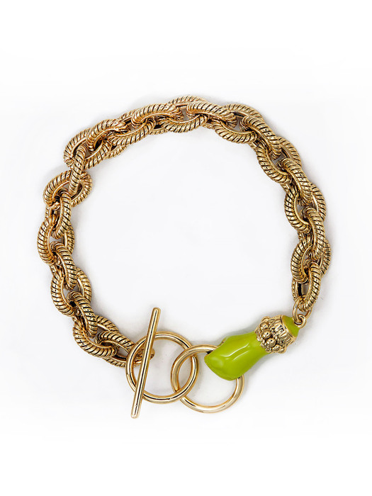 Grab Your Eye Chain Bracelet (Lime)
