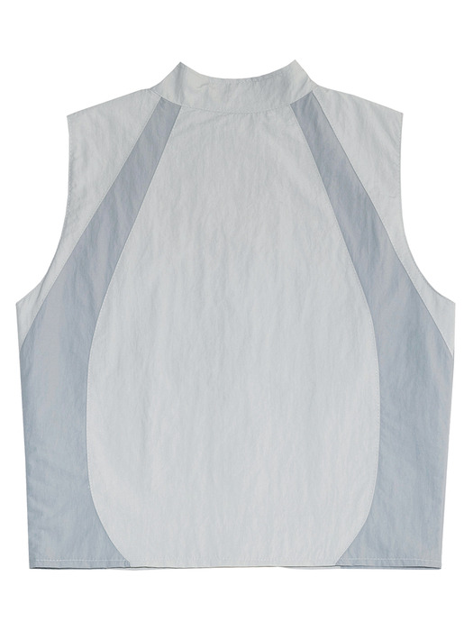 E97 Layered Flap Vest (FU-039_Sky Gray)