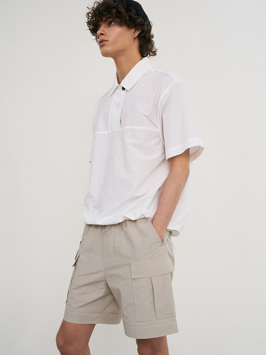 String Separated Cargo Pants (Light Grey)