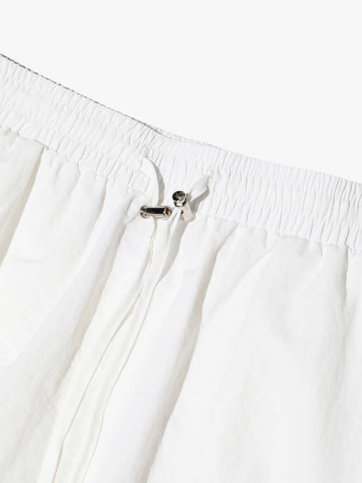 String cargo long skirt white
