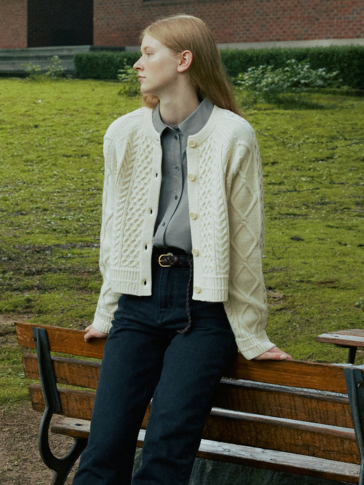 Cable Wool Cardigan