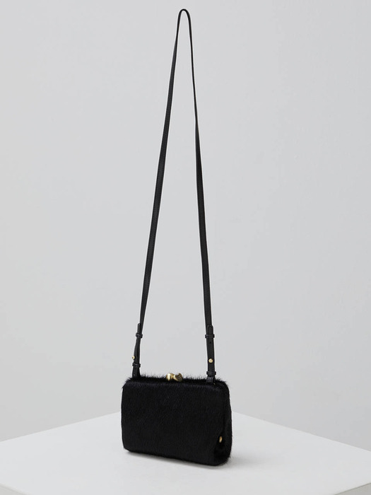 Luv frame bag(Fur black)