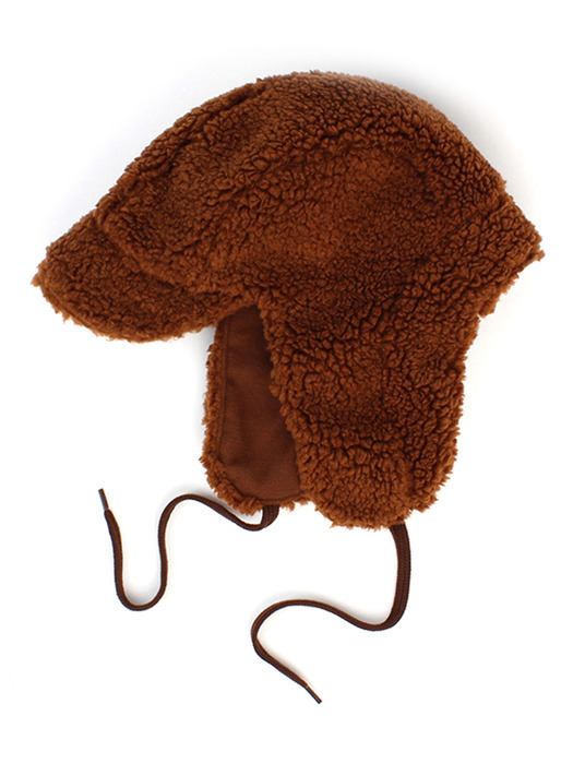 Fleece Brown Earflap Cap 귀달이모자