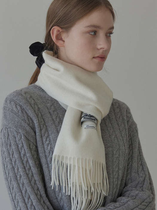 Daily Wool Muffler - Ivory