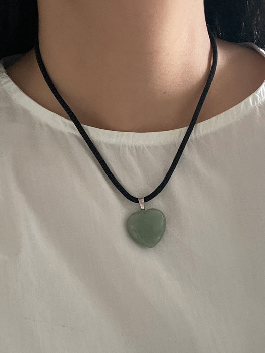 Gemstone Heart Necklace_NC290