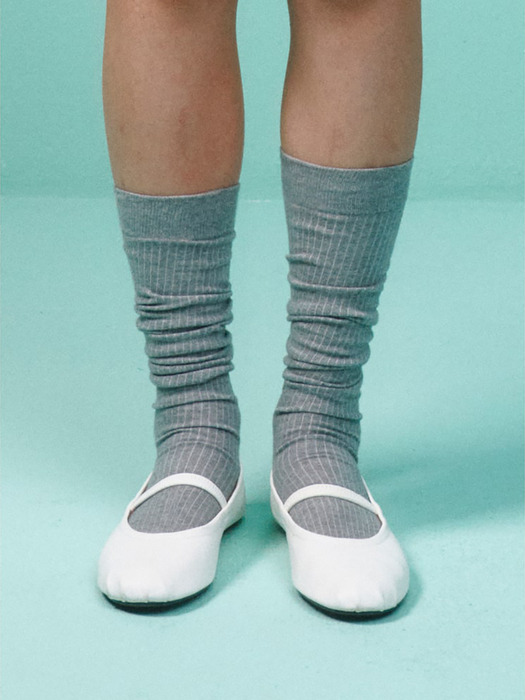 Sheer Ballerina Socks  Light Grey (KE42KTM012)