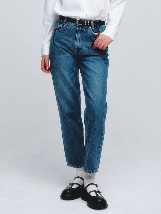 Signature Slim Beggy Fit Denim Pants  Blue (KE4121M51P)