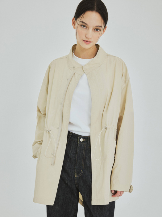 W/M-65 Nylon Fish-tail Half Jacket-Beige