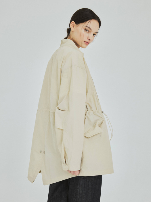 W/M-65 Nylon Fish-tail Half Jacket-Beige