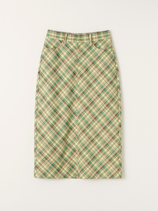 Dorothy Check Skirt (Green)