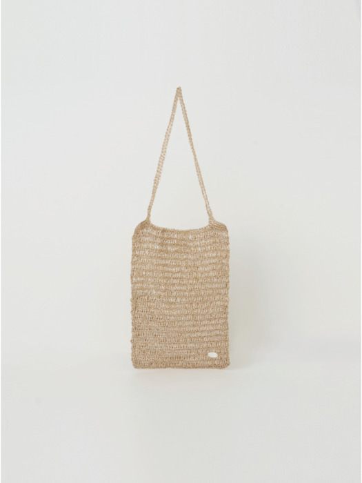 Hand knitted bag(Gold)