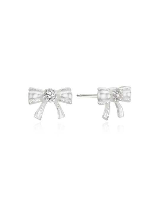 ari ribbon cubic earring