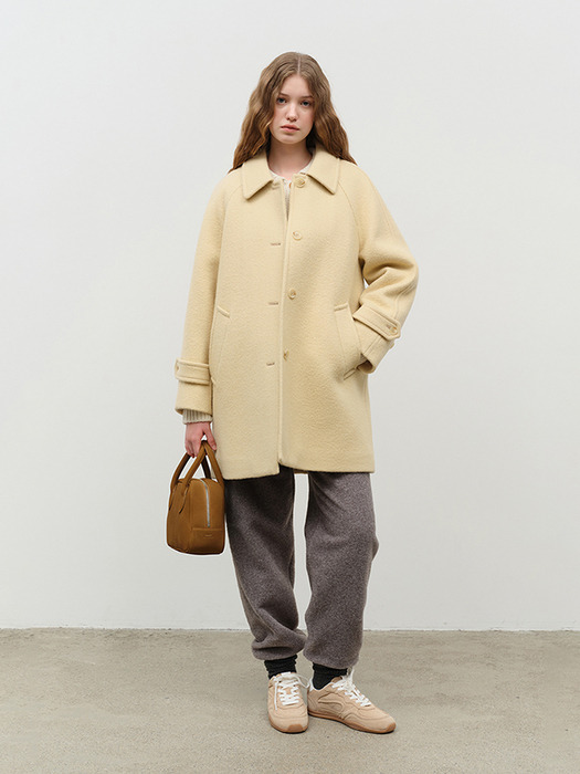 ALPACA HALF MAC COAT BUTTER_UDCO4D234Y1