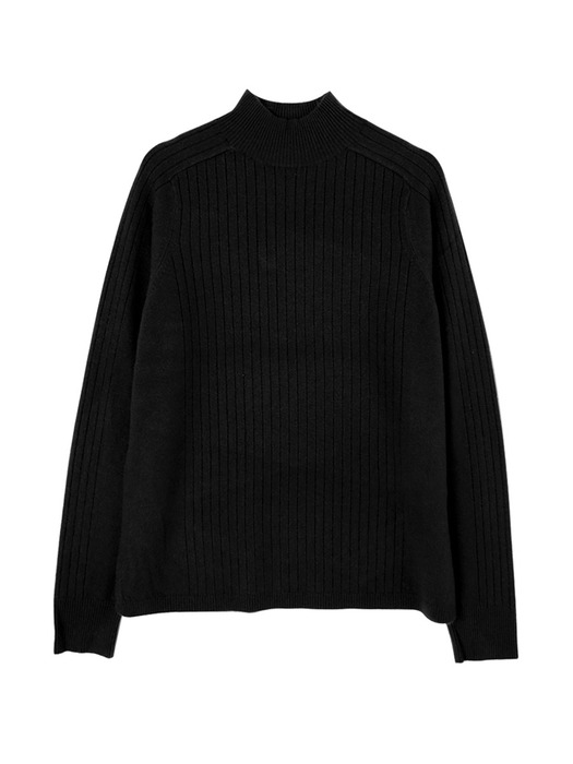 Ribbed Half-neck Cashmere Blended Knitwear (8colors) VKNIT_015