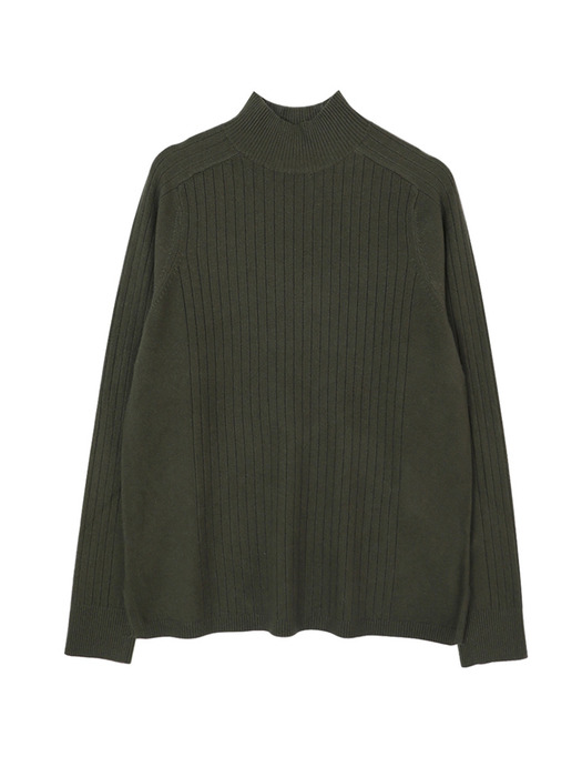 Ribbed Half-neck Cashmere Blended Knitwear (8colors) VKNIT_015