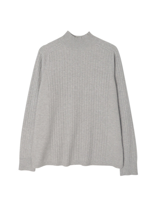 Ribbed Half-neck Cashmere Blended Knitwear (8colors) VKNIT_015