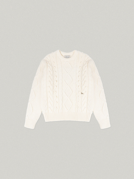 BUZZI BULKY KNIT [IVORY]