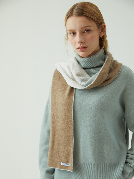 [LEPURE]Cashmere 100 knit Muffler