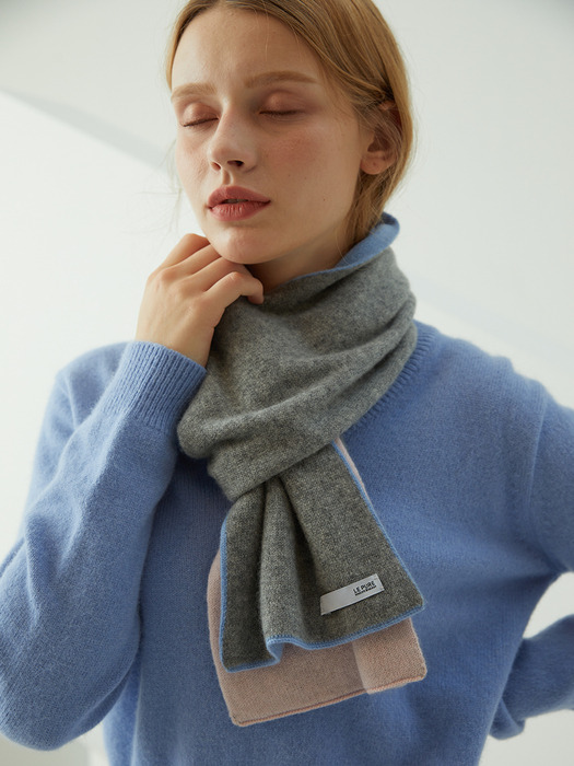 [LEPURE]Cashmere 100 knit Muffler