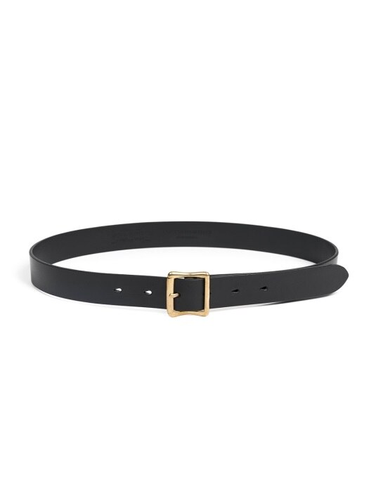 CB BRASS LEATHER BELT (black)