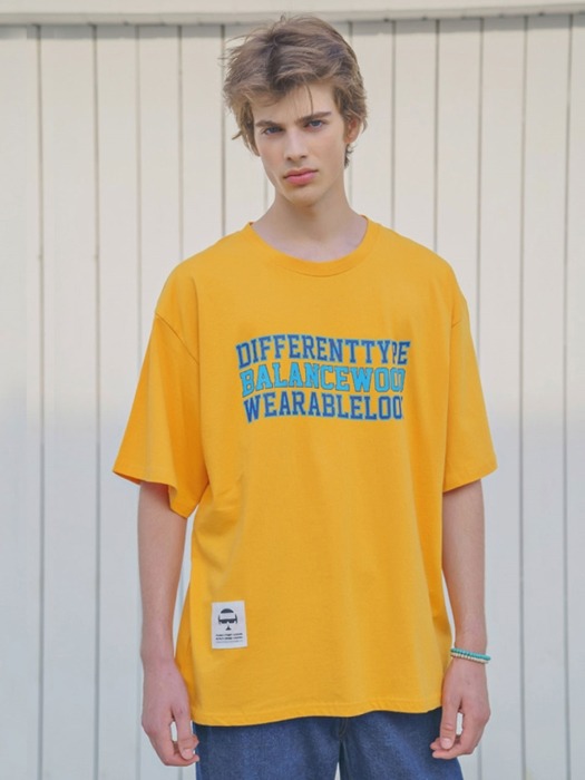 Attractive Box T-shirt (Yellow)