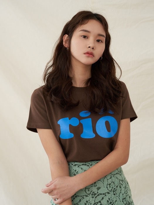 RIO PRINTING T-SHIRTS BROWN