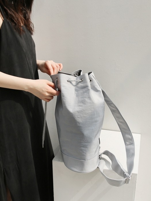 monochrome shoulder bag _ gray