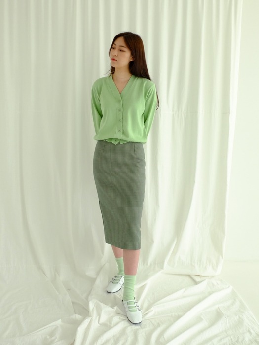 Eddie skirt (green check)