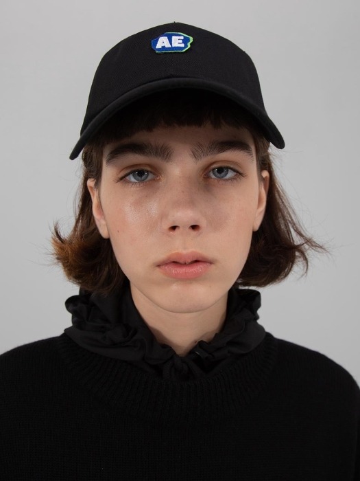 Stone logo cap Noir