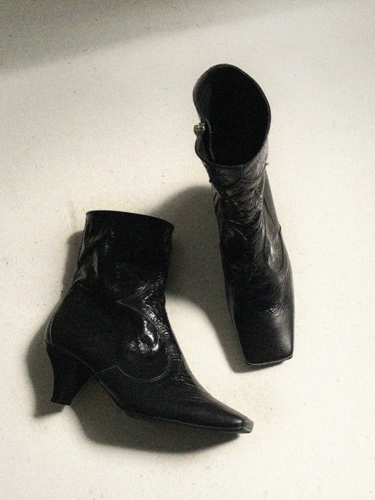 vintage square western boots_19bk