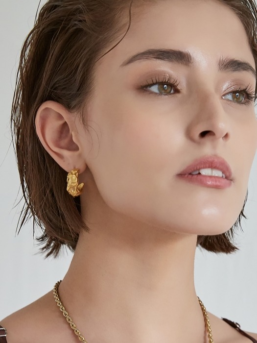 Texture Earring_gold