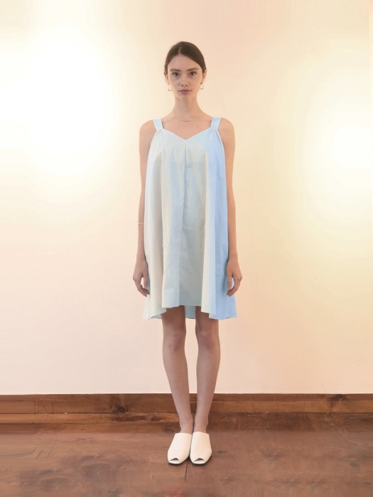 Pure Cotton Sundress/Light Blue