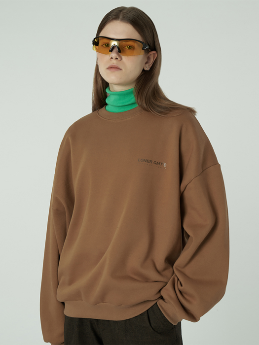[L]Gmt standard sweatshirt-brown