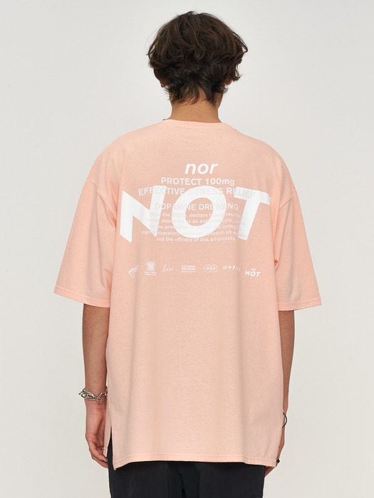 OVER FIT PROTECT 100mg CORAL T-SHIRT