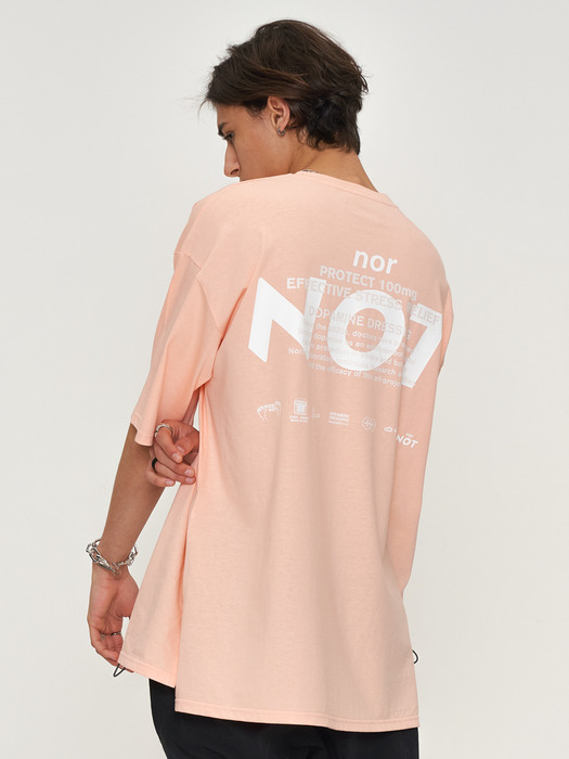 OVER FIT PROTECT 100mg CORAL T-SHIRT