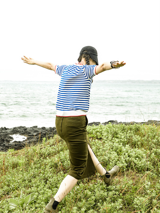 Cotton Khaki Skirt